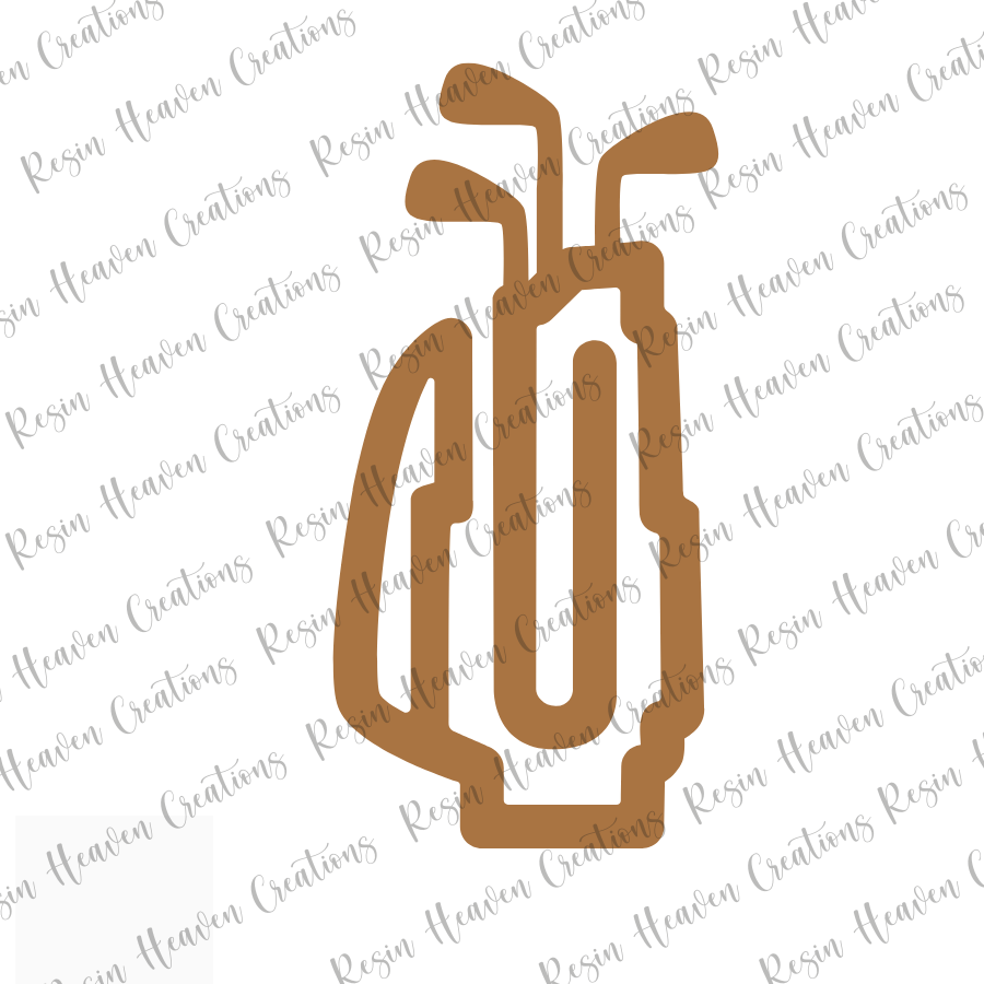 Golf Bag Jumbo Paperclip (Clear)