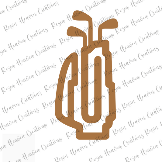Golf Bag Jumbo Paperclip (Clear)