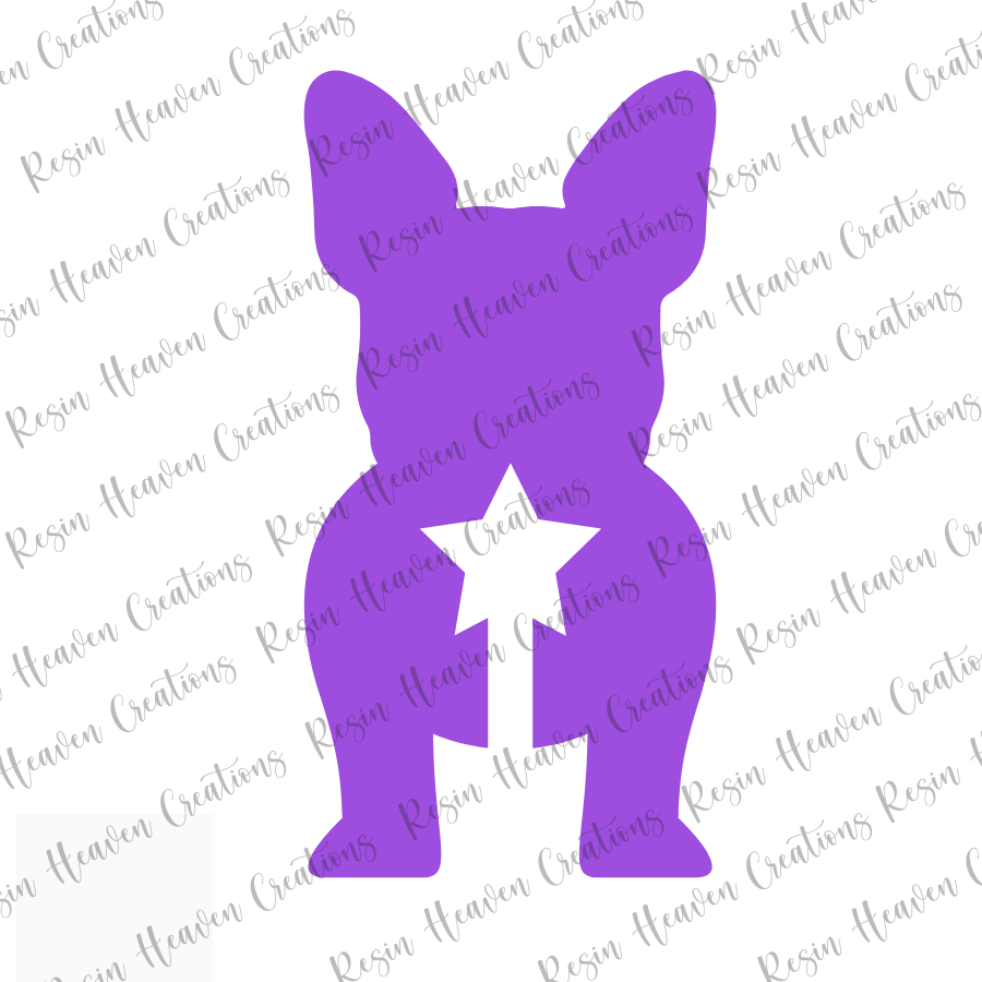 Frenchie Bag Clip (Clear Acrylic)