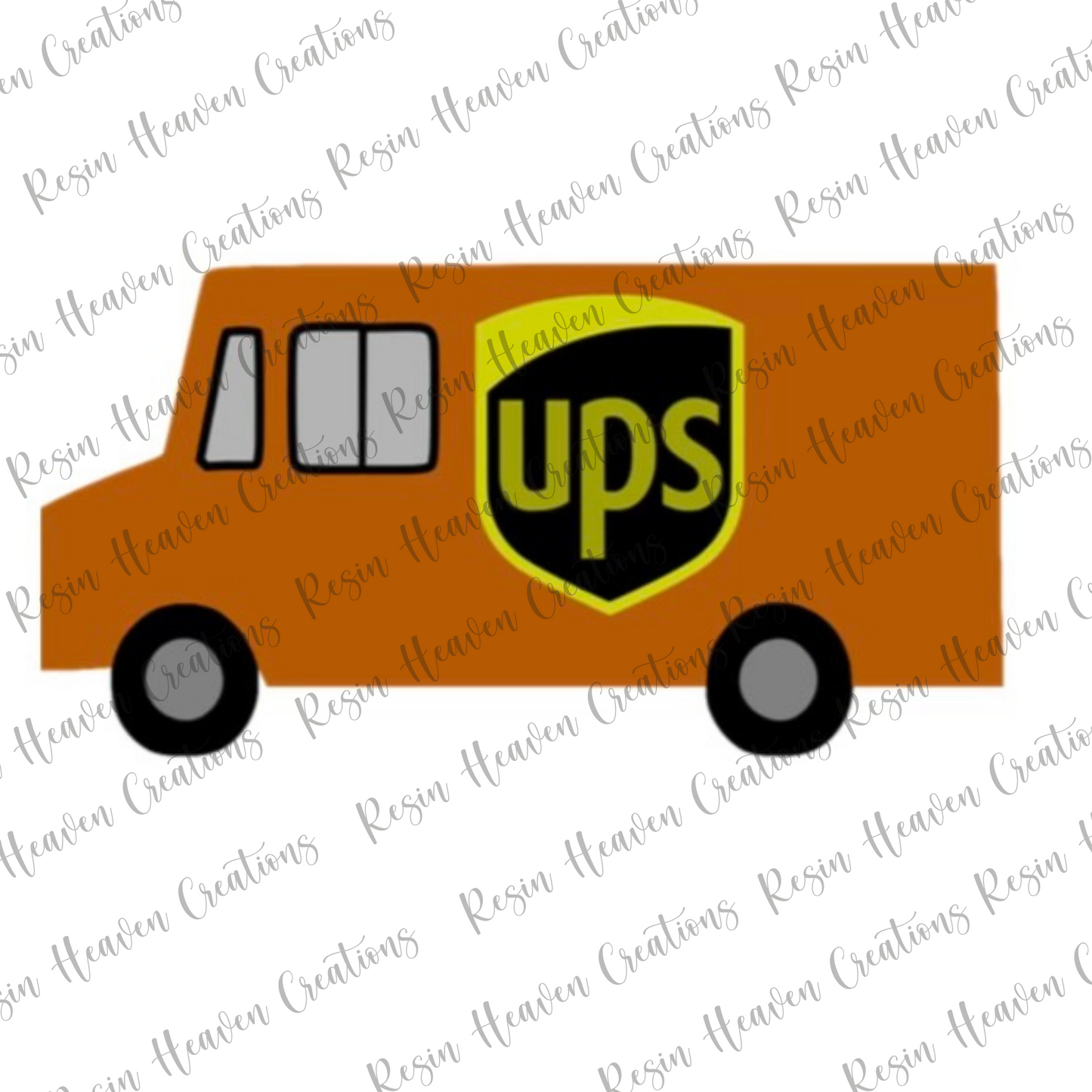 Mail Truck 2 (KEYCHAIN OR BADGE)