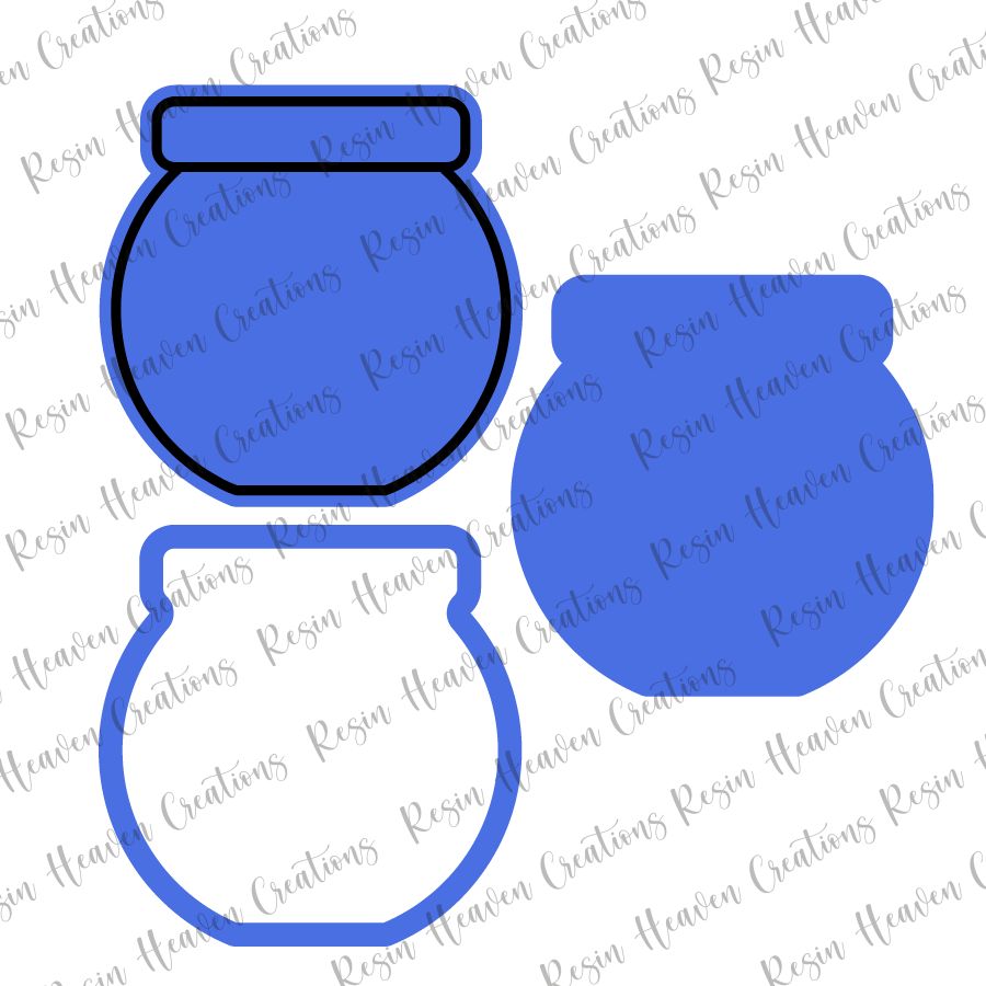 Fish Bowl Shaker (keychain or badge reel)