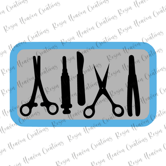 Sterile Tray Shaker (keychain or badge reel)