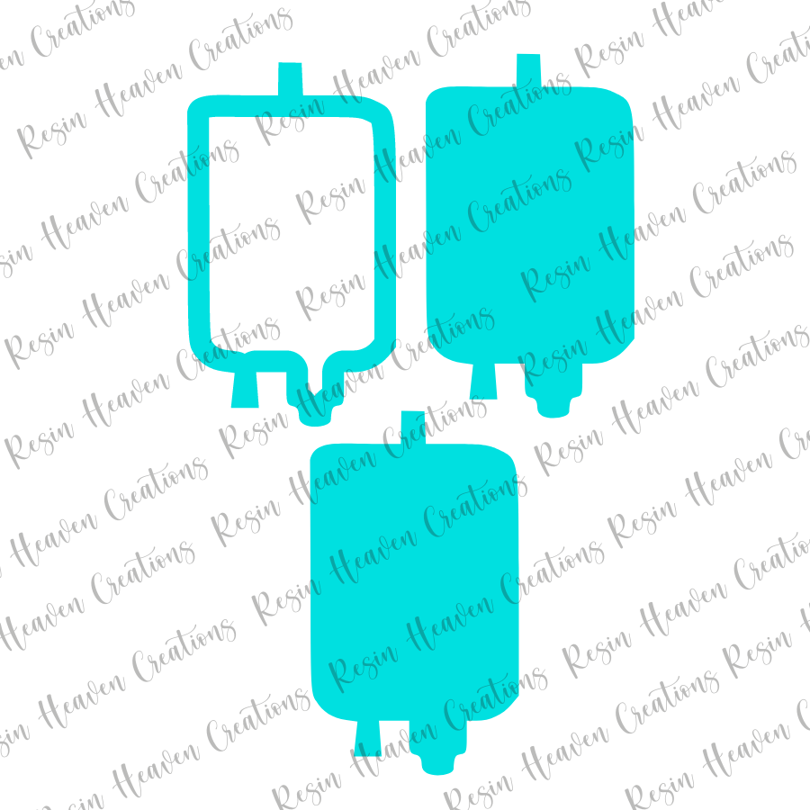 IV Bag Shaker (keychain or badge reel)