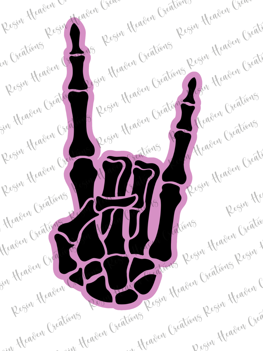 Skeleton Hand (keychain or badge reel)