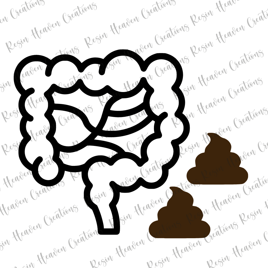 Intestine (keychain or badge reel)