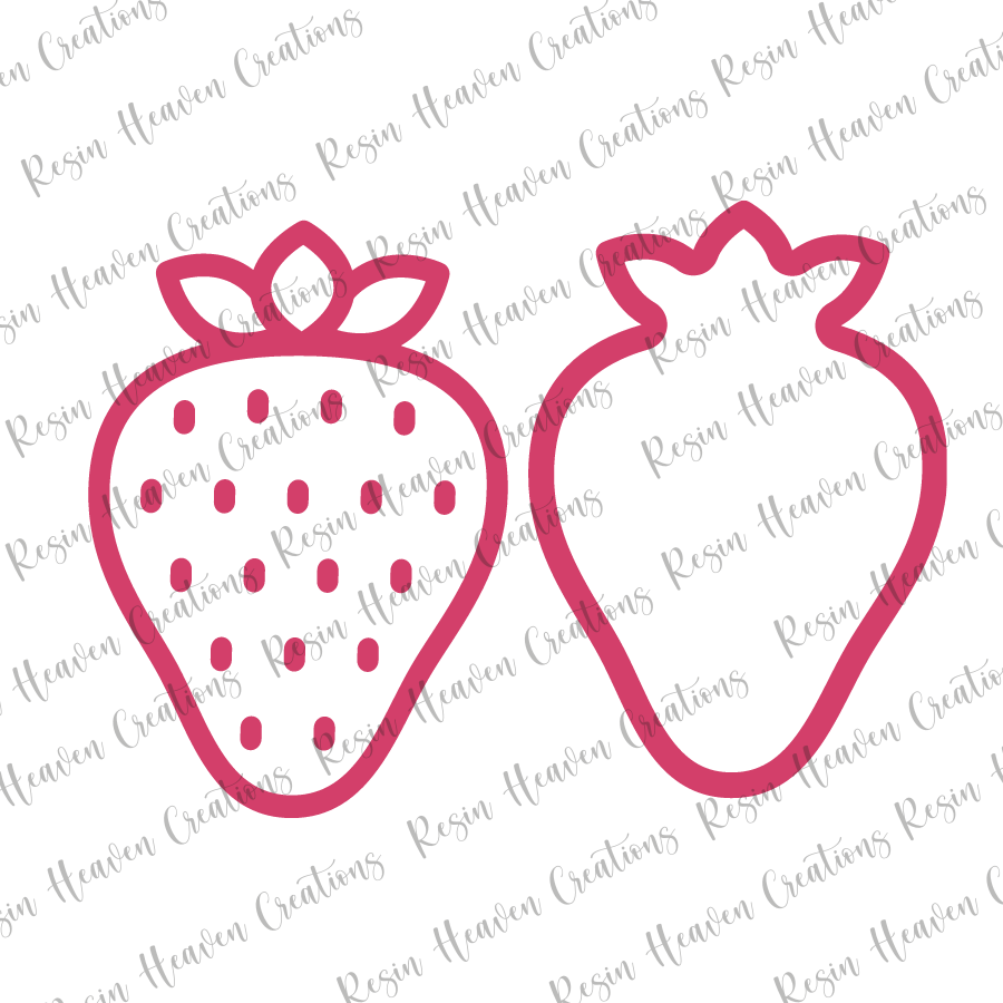 Strawberry Shaker (keychain or badge reel)