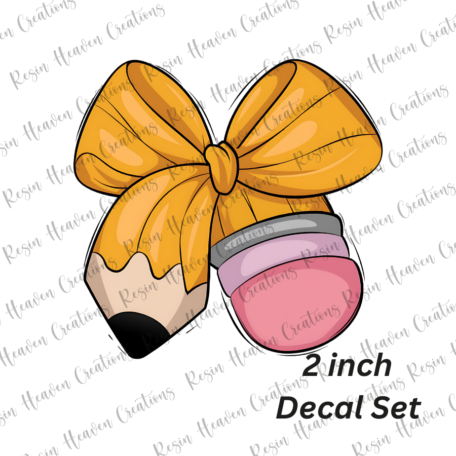 PENCIL BOW (Decal Set)
