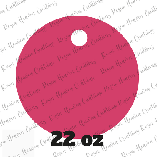 22oz Hip Sips Topper ACRYLIC BLANK Thin (CLEAR)