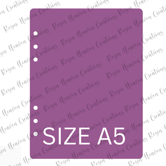 Size A5 Journal Acrylic Blank SET (2 BLANKS)