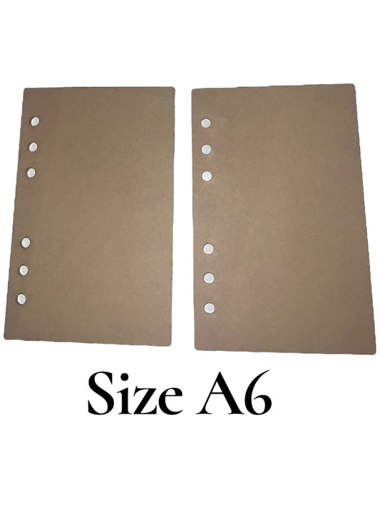 Size A6 Journal Acrylic Blank SET