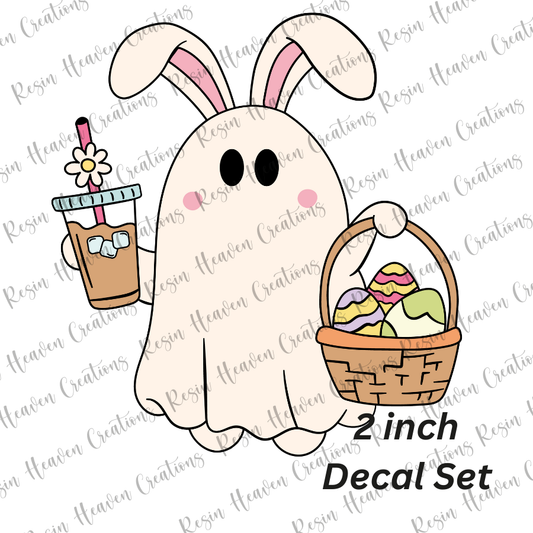 Bunny with Coffee  (Decal Set)