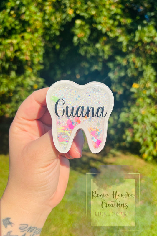 Wisdom Tooth Shaker Name Tag