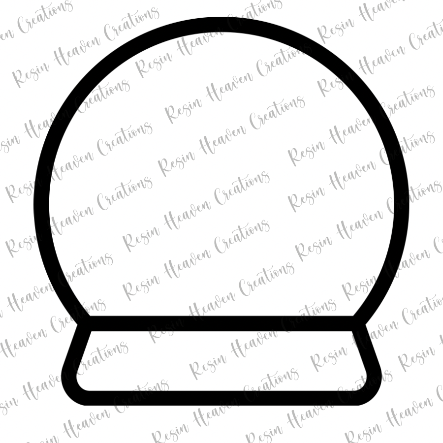 Snow globe shaker (KEYCHAIN OR BADGE)