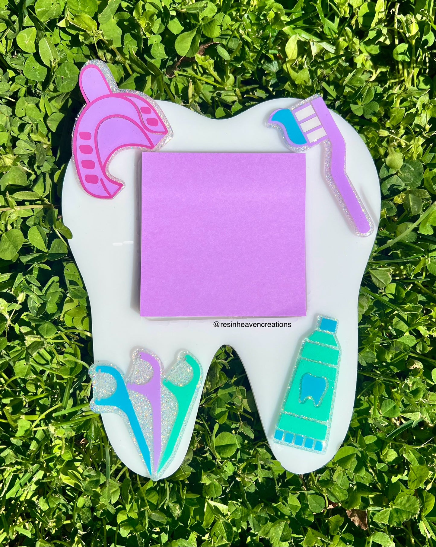 Custom Tooth Post-It Note Holder (Made to Order)