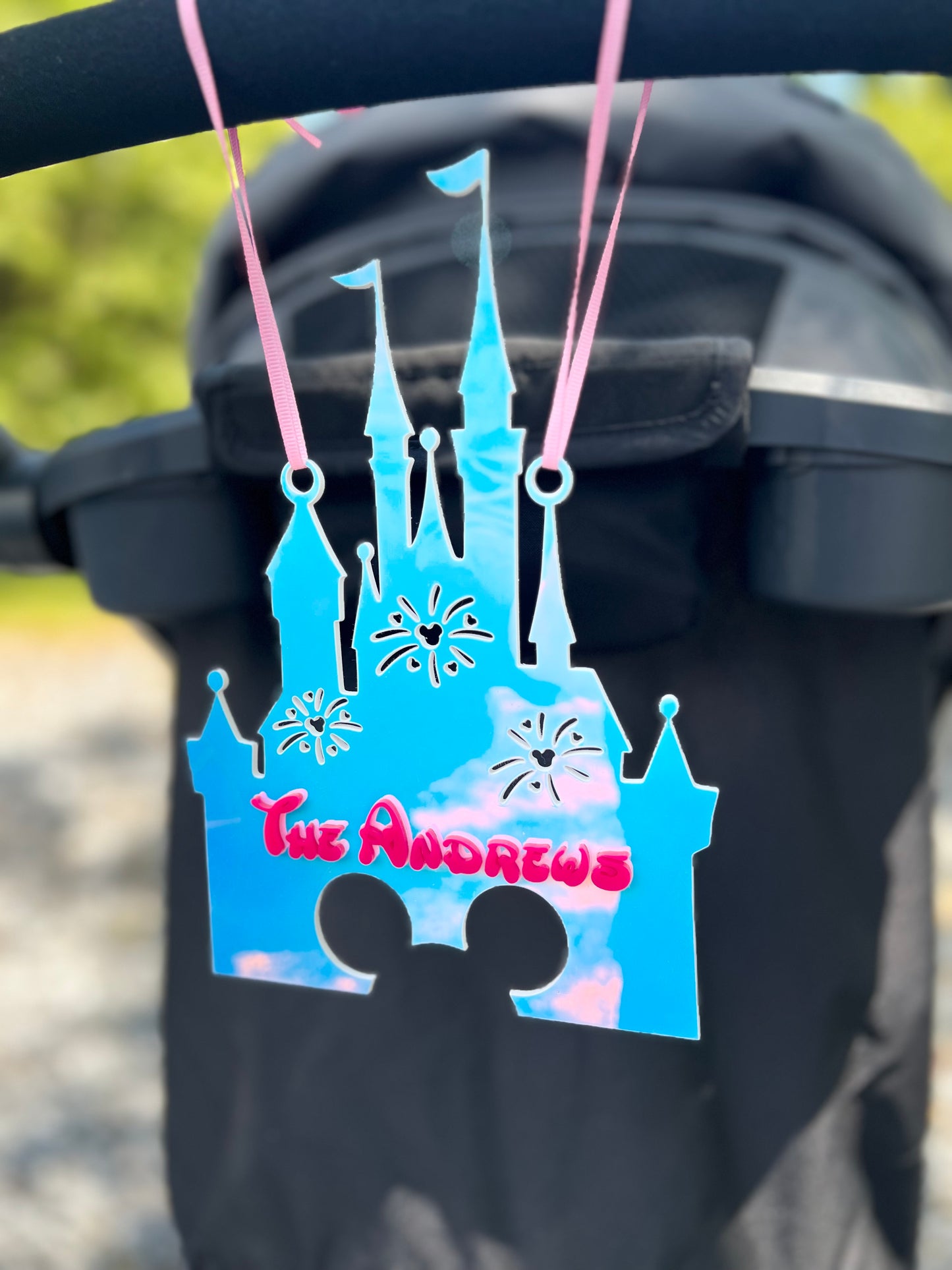 Stroller Name Plate Castle