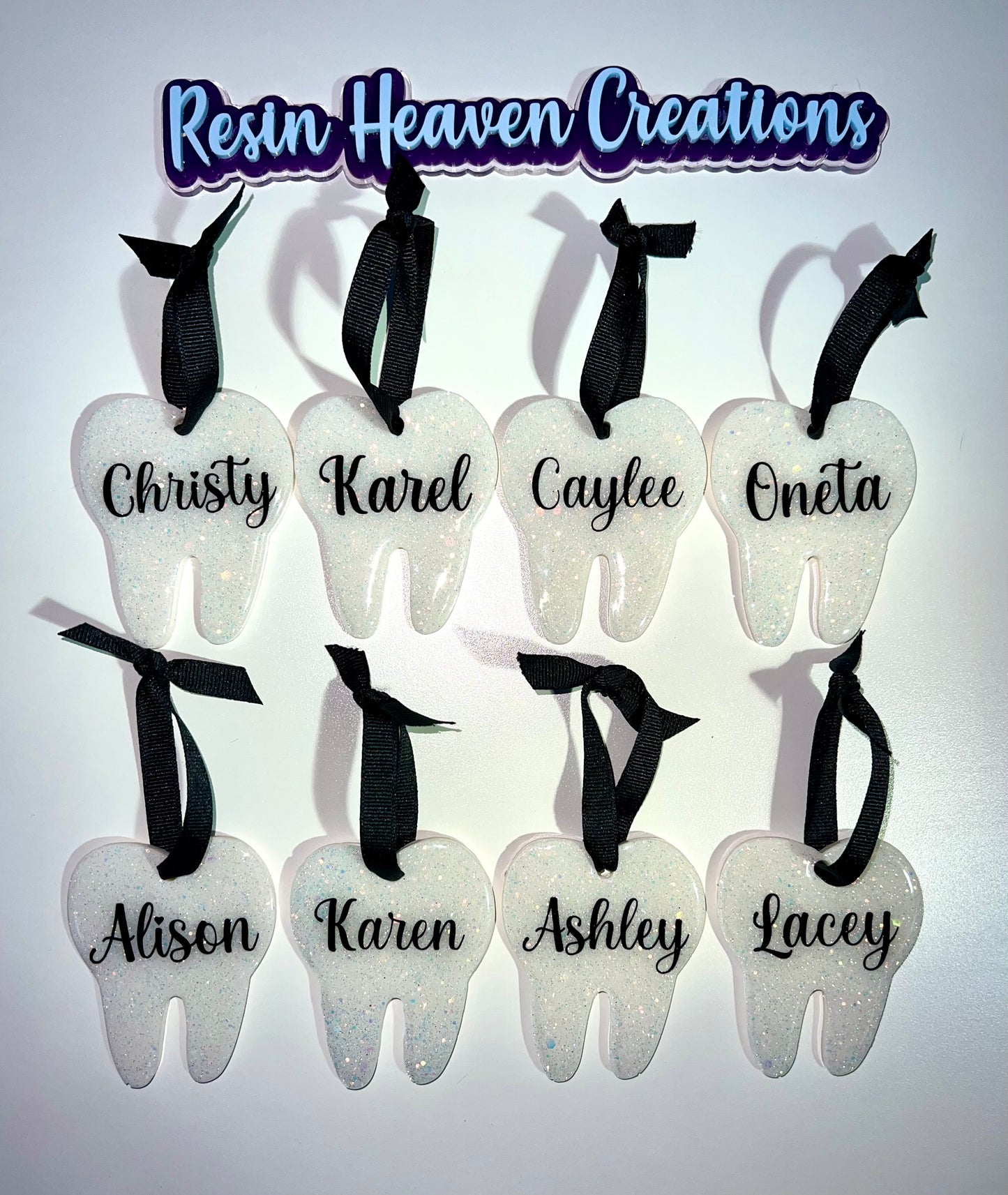 Personalized Tooth Ornaments / Keychain