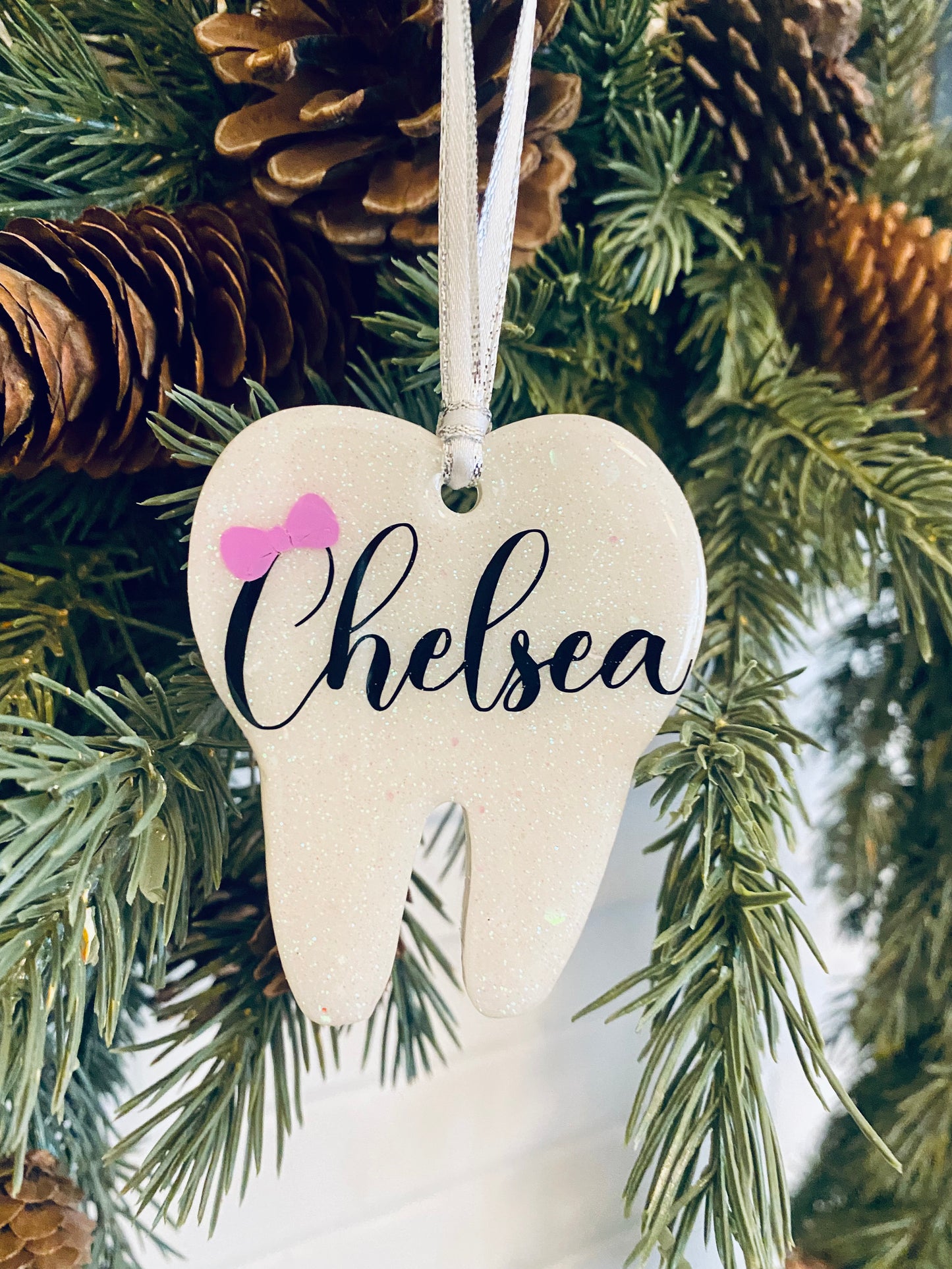 Personalized Tooth Ornaments / Keychain
