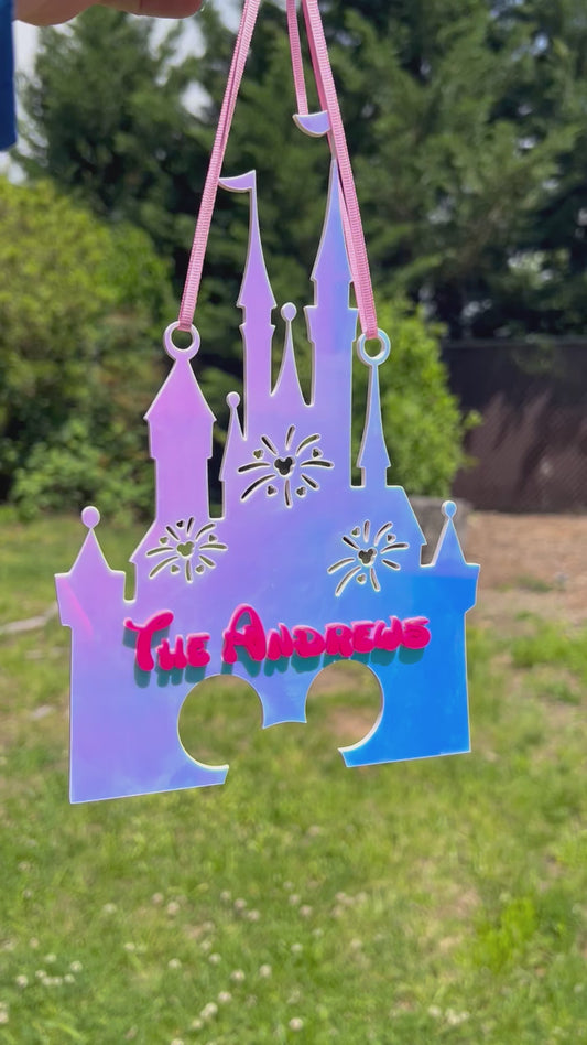 Stroller Name Plate Castle