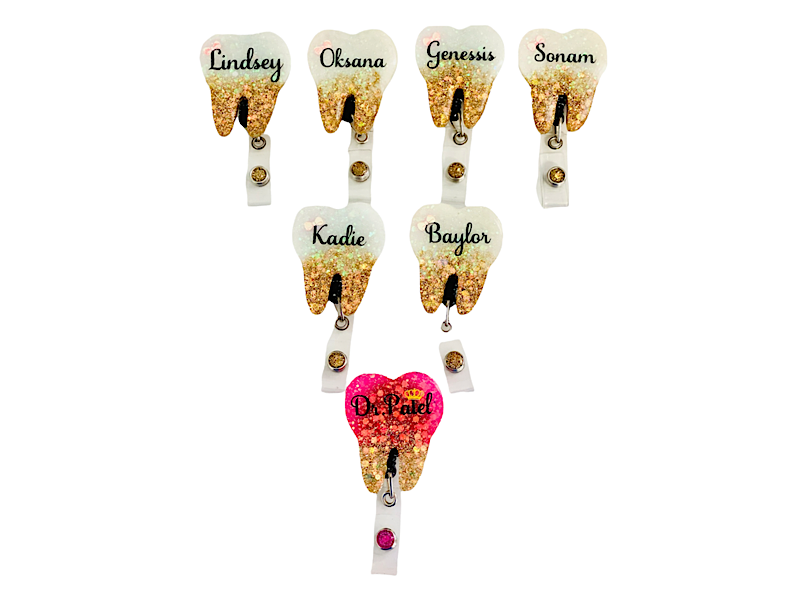 Dental Tooth Badge Reel