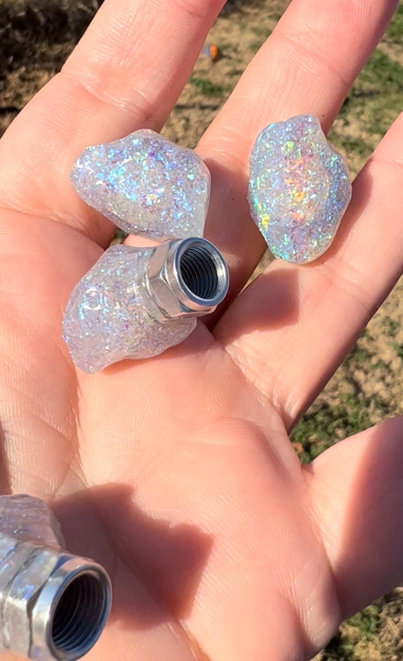 Gemstone Valve Caps