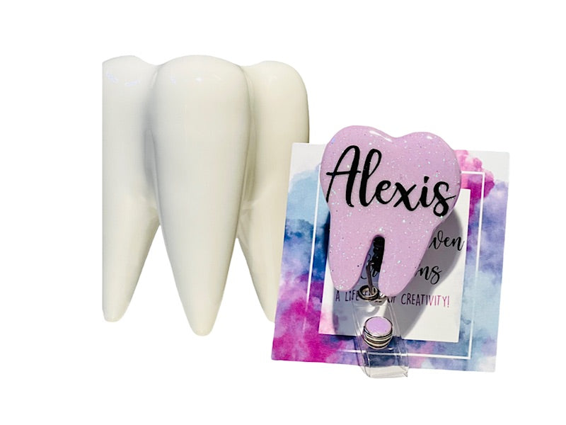 Dental Tooth Badge Reel