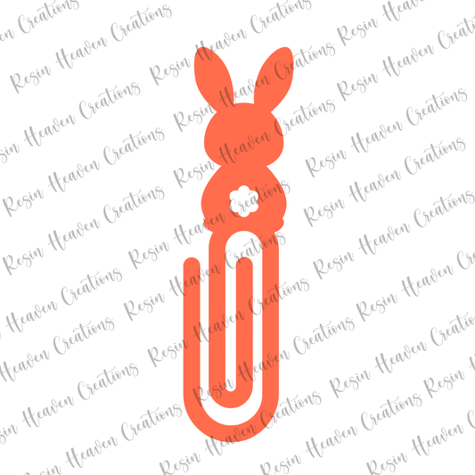 Bunny Booty JUMBO PAPERCLIP (CLEAR)