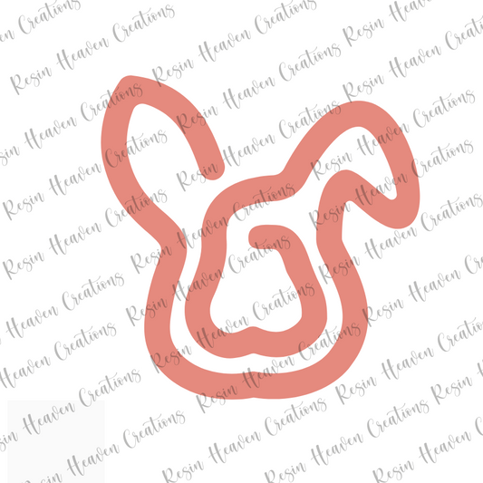 Bunny Jumbo Paperclip (WHITE ACRYLIC)