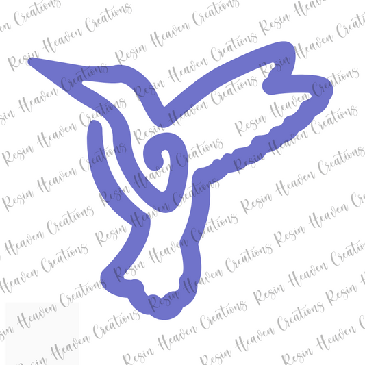 Hummingbird Jumbo Paperclip (Clear)