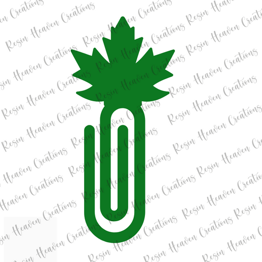 Maple Leaf JUMBO Paperclip (Clear)