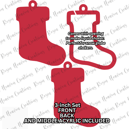 STOCKING Ornament Shaker (3 inch)