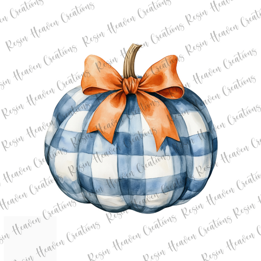 Fall Pumpkin with bow (DECAL SET)