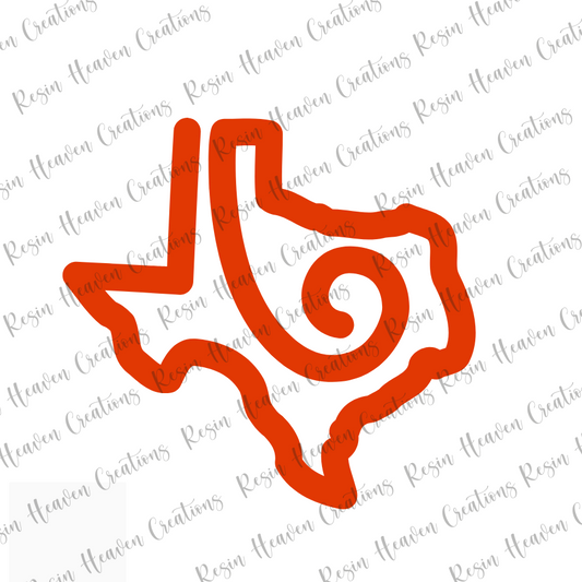 Texas Jumbo Paperclip (WHITE ACRYLIC)