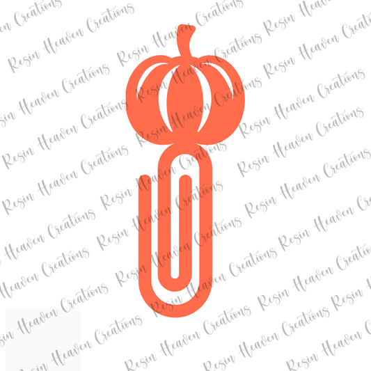 Pumpkin JUMBO Paperclip (Clear)