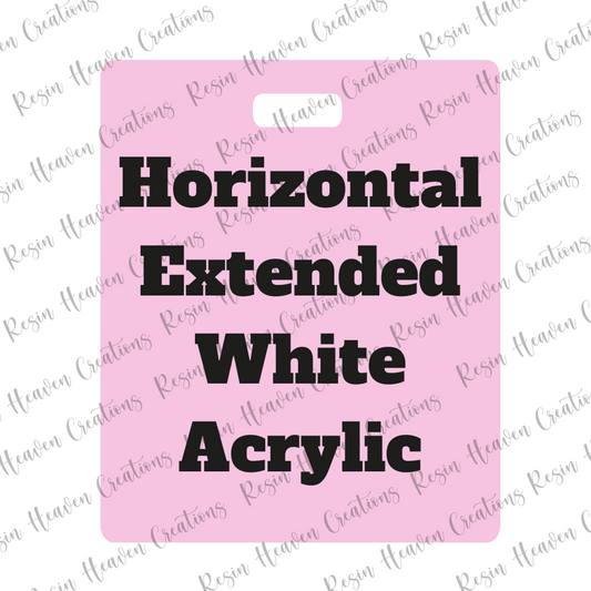 White Lightweight Horizontal Extended Badge Buddy