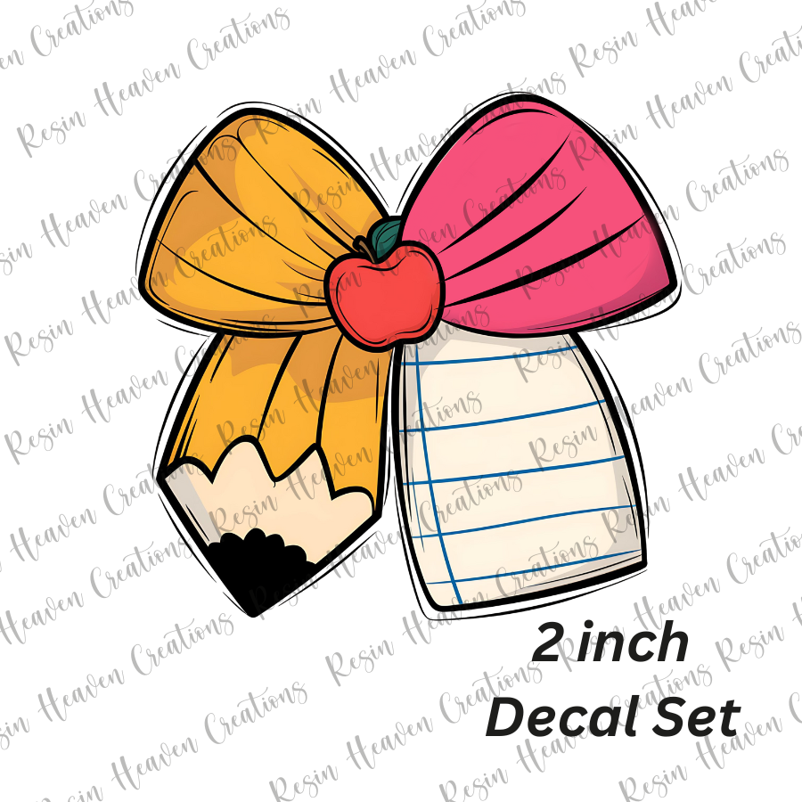 Teacher Bow (Decal Set)