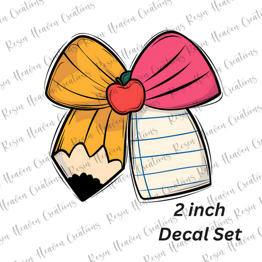 Teacher Bow (Decal Set)