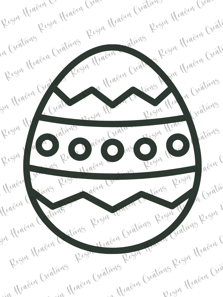 Decorative Egg Shaker (keychain or badge reel)