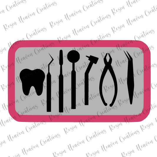 Dental Tray Shaker (keychain or badge reel)