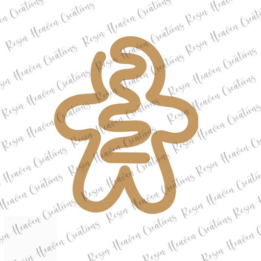 Gingerbread Paperclip (Clear)