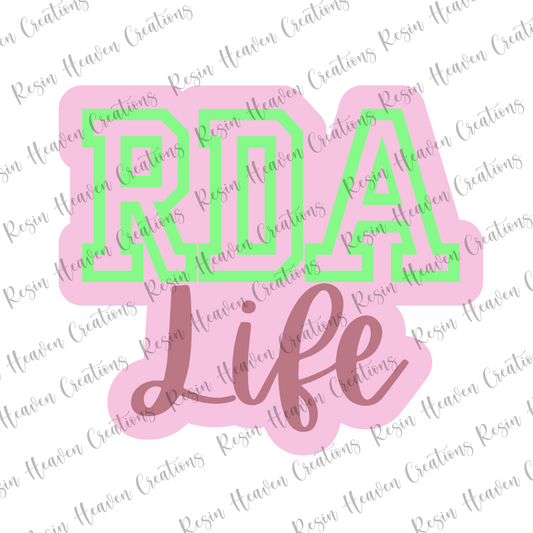 RDA LIFE (keychain or badge reel)