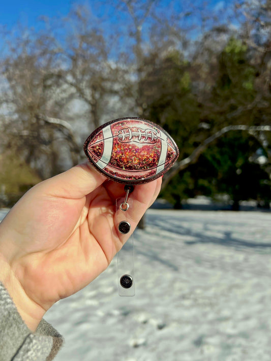 READY TO SHIP Football Badge Reel