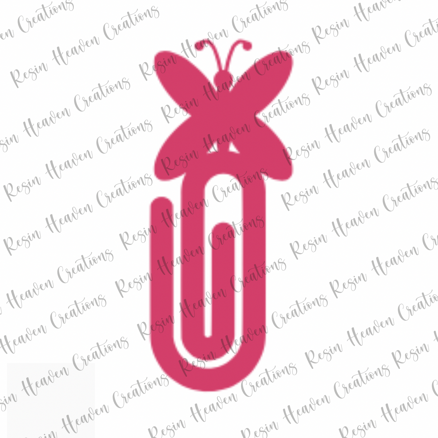 Butterfly JUMBO PAPERCLIP (CLEAR)