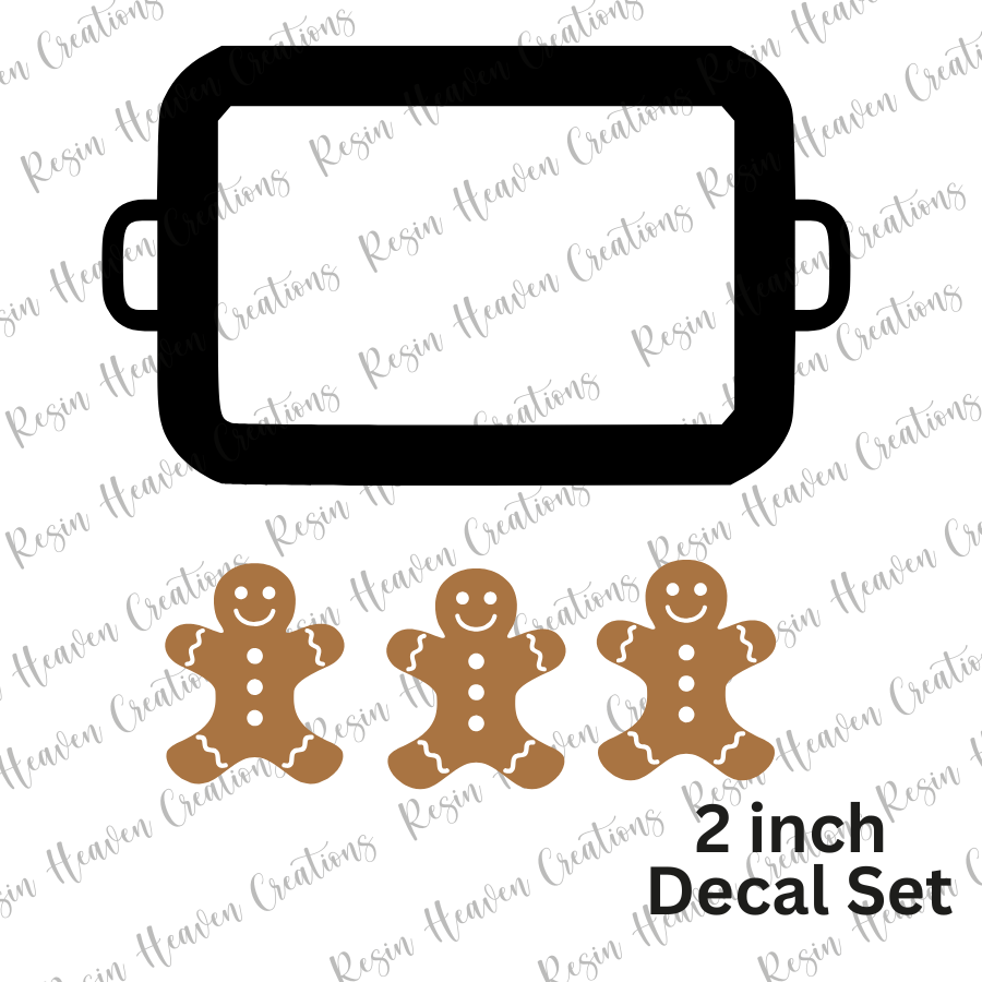 Gingerbread Cookie shaker (Decal Set)