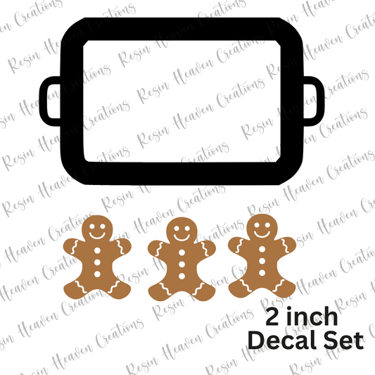 Gingerbread Cookie shaker (Decal Set)