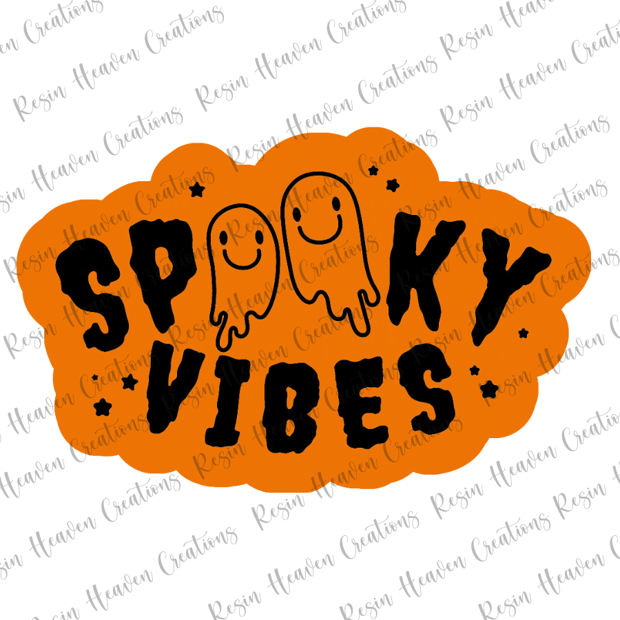 Spooky Vibes (keychain or badge reel)