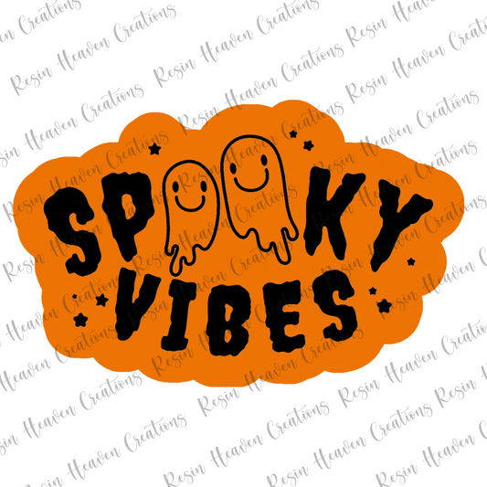 Spooky Vibes (keychain or badge reel)