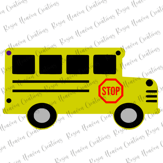 School Bus (keychain or badge reel)