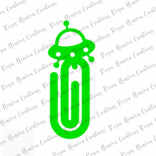 UFO JUMBO PAPERCLIP (CLEAR)