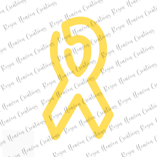 Ribbon Jumbo Paperclip (WHITE ACRYLIC)