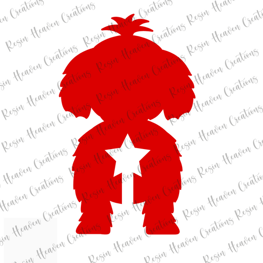 Poodle Bag Clip (Clear Acrylic)